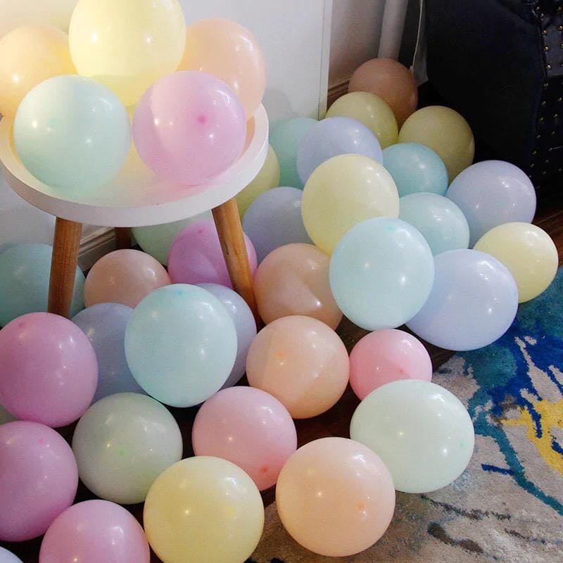 100 Pcs Mix Candy Color Macaron Latex Balloons 100 Pcs Mix Candy Color Macaron Latex Balloons